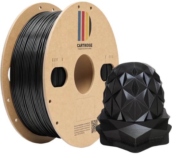 PLA пластик SP Solution print 1.75 мм 1 кг для 3D-принтера, черный 357790