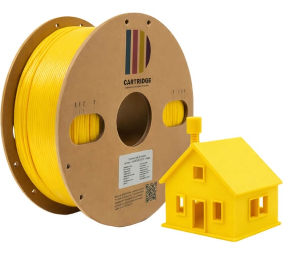 Пластик-PETG Solution print  SP 1.75 мм 1 кг для 3D-принтера (желтый) 361793