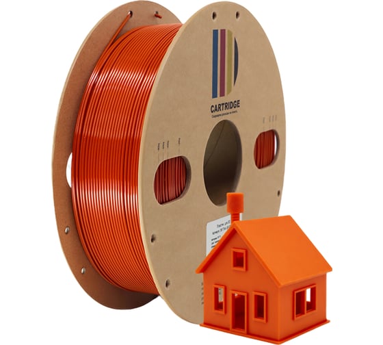 Пластик-PETG Solution print  SP 1.75 мм 1 кг для 3D-принтера (оранжевый) 361794