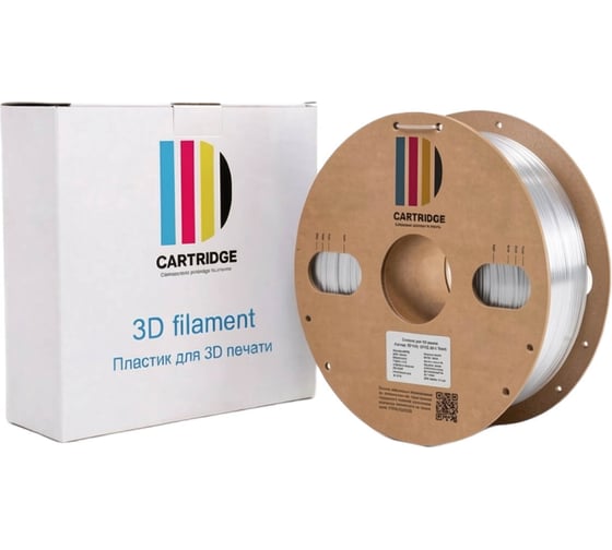 Пластик для 3D-принтера Solution print CartriDge PETG, прозрачный 361789