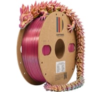 Пластик для 3D-принтера Solution print CartriDge PLA, шёлк золотой-зеленый-красный (Silk) 357801