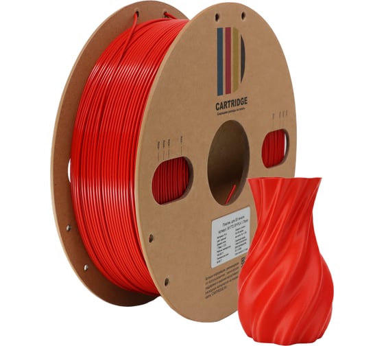PLA пластик SP Solution print 1.75 мм 1 кг для 3D-принтера, красный 361772