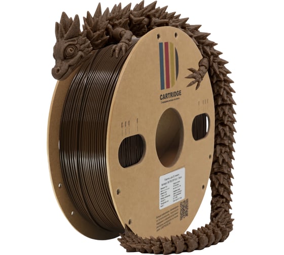 Пластик для 3D-принтера Solution print CartriDge PLA, шоколад 361783