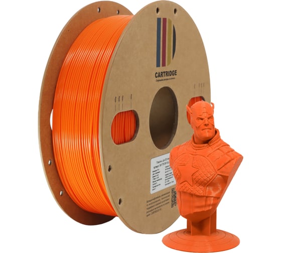 Пластик для 3D-принтера Solution print CartriDge PLA, оранжевый 361776
