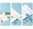 Настольный степлер DELI №24/6, 26/6, 20 листов, поворотный, белый TA304 4