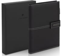 Бизнес-блокнот DELI формат A5, 210x143 мм, 120 листов, 80 г/м², жесткая обложка, линейка, черный EN139L-black