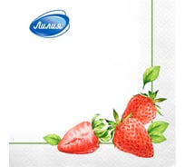 Салфетки бумажные сервировочные Лилия Наслаждение, двухслойные, 20 шт 282003