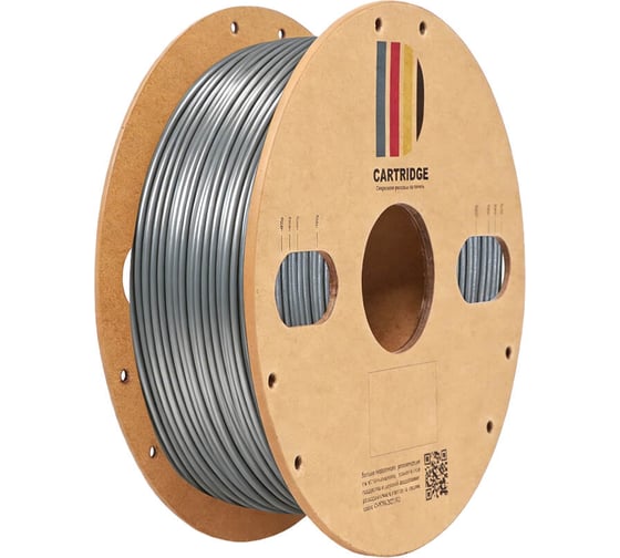 TPU-пластик Solution Print для 3D-принтера, шёлк серебристый (Silk), CartriDge 357811