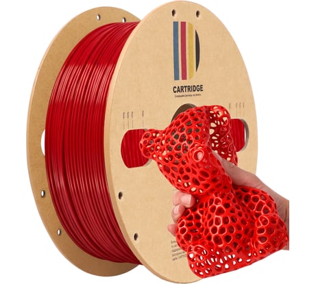 TPU-пластик Solution Print для 3D-принтера, шёлк красный (Silk), CartriDge 357812