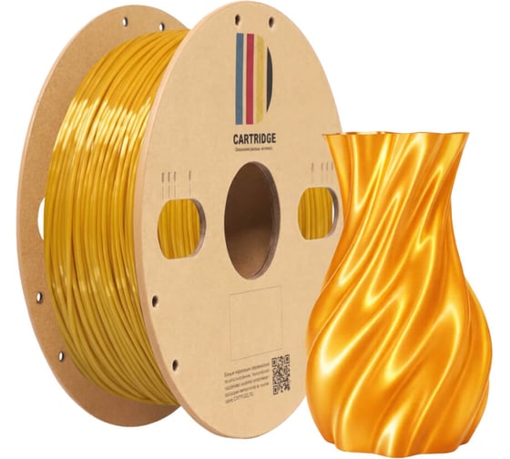 TPU-пластик Solution Print для 3D-принтера, шёлк золотой (Silk), CartriDge 357810