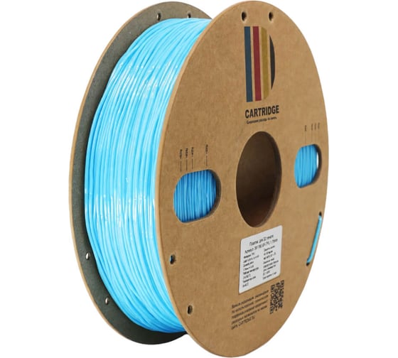 TPU-пластик Solution Print для 3D-принтера, шёлк синий (Silk), CartriDge 361786