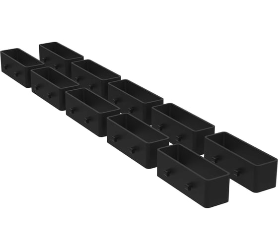 Держатель универсальный пластиковый ООО Металекс Metalex ТИП 1 10 шт. (Черный) 301044 1