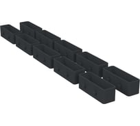 Держатель универсальный пластиковый ООО Металекс Metalex ТИП 1 10 шт. (Серый) 301043