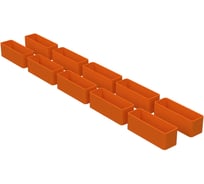 Держатель универсальный пластиковый ООО Металекс Metalex ТИП 1 10 шт. (Оранжевый) 301042