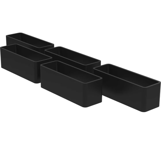 Держатель универсальный пластиковый ООО Металекс Metalex ТИП 1 5 шт. (Черный) 301040