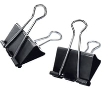 Зажимы для бумаг большие Staff ECO, КОМПЛЕКТ 12шт, 51 мм, на 230л, черные, картонная коробка, 274035