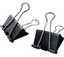 Зажимы для бумаг Staff ECO комплект 12 шт, 15 мм, на 45 листов, черные, картонная коробка 274030