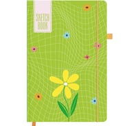 Бизнес-блокнот BRAUBERG Green mood белая бумага 140г/м 130х210мм 80л софт-тач резинка 117778