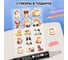 Бизнес-блокнот FUNSTER Пёсик слоновая кость 140г/м 130х210мм, 80л, софт-тач, резинка, наклейки 117784 3