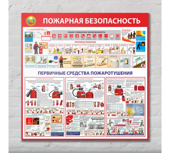 Стенд Контур Лайн Пожарная безопасность 750х750 02FC0433 1