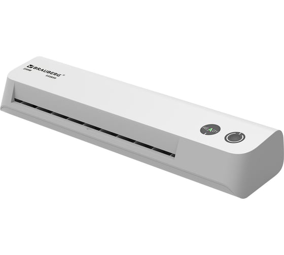 Ламинатор BRAUBERG JET 230W БЕЛЫЙ компактный, А4, 60-150 мкм, скорость 25 см/мин, 532859