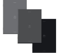 Бизнес-тетрадь BRAUBERG ДЭК А4, 96л, 3 шт. скоба, клетка, матовая ламинация, Ритм, 404886