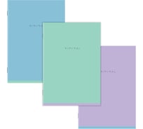 Бизнес-тетрадь BRAUBERG ДЭК А4, 96л, 3 шт. скоба, клетка, матовая ламинация, Minimal Pastel, 404889