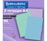 Бизнес-тетрадь BRAUBERG ДЭК А4, 96л, 3 шт. скоба, клетка, матовая ламинация, Minimal Pastel, 404889 2