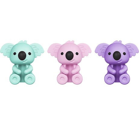 Ластик-топпер для карандаша FUNSTER (ФАНСТЕР) НАБОР 3 штуки, блистер, 274013