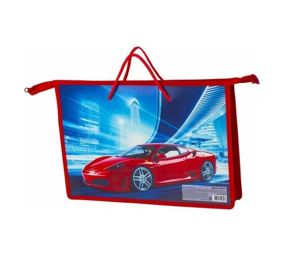 Папка BRAUBERG Красный авто на молнии А4 225501 1