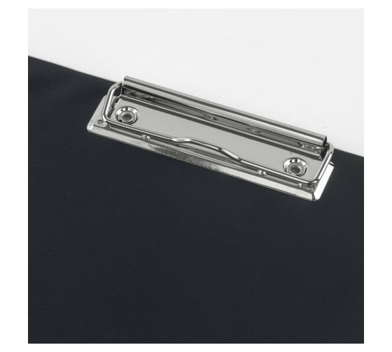 Папка-планшет BRAUBERG А4 340х240 мм, с прижимом и крышкой, картон/ПВХ, черная 221488