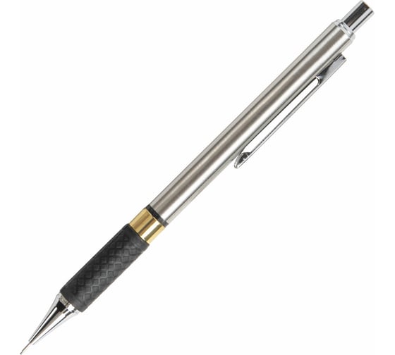 Механический карандаш BRAUBERG Black Jack металлический корпус, резиновый грип, ластик, 0,5 мм 180463