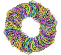 Резинки банковские BRAUBERG TPR универсальные, диаметр 60 мм, 1000 г, ЯРКИЕ ЦВЕТА, SPECIAL, 440194