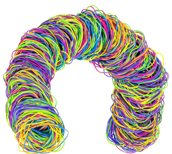 Резинки банковские BRAUBERG SPECIAL TPR универсальные, диаметр 60 мм, 500 г, ЯРКИЕ ЦВЕТА, 440193