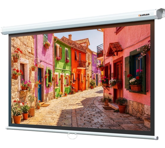 Настенный экран Lumien LEP-100126 Eco Picture 137х192см (рабочая область 104х186 см) (84) Matte White верх.кайма 30 см, восьмигранн \3\ 155759