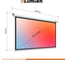 Настенный экран Lumien LEP-100126 Eco Picture 137х192см (рабочая область 104х186 см) (84) Matte White верх.кайма 30 см, восьмигранн \3\ 155759 5