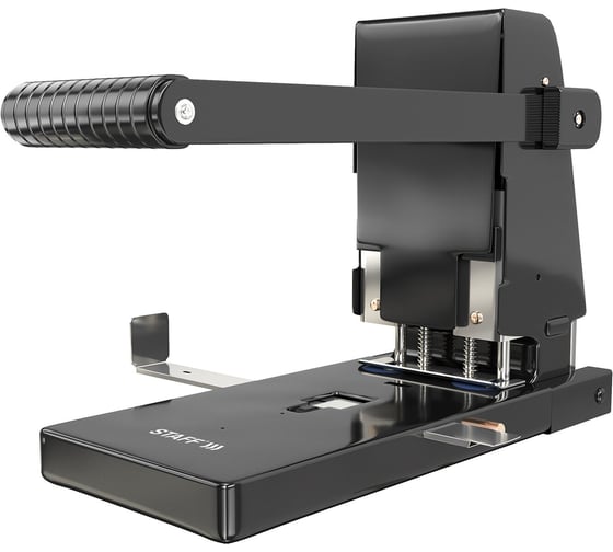 Дырокол металлический Staff МОЩНЫЙ Heavy duty ECO, до 300 листов, черный, 274242