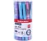 Ручка гелевая BRAUBERG с грипом VIVID PASTEL,СИНЯЯ, КОМПЛЕКТ 24 шт., корпус ассорти, узел 0,5мм, линия 0,35мм, 144539 12
