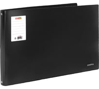 Папка на 4 кольцах STAFF большого формата А3, ГОРИЗОНТАЛЬНАЯ, 30мм, до 250л., черная, 0,8мм, , 274003