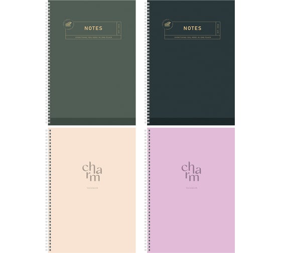 Тетрадь STAFF А4 96л. College гребень, клетка, офсет №2 ЭКОНОМ, обложка картон, ОДНОТОННАЯ, 405618