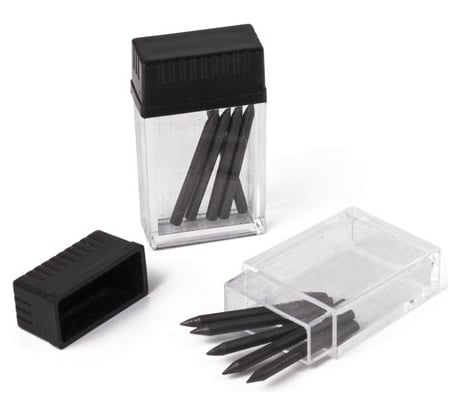 Запасные грифели для циркуля BRAUBERG набор 2 тубы по 5 шт 10 шт х 24 мм HB 2 мм блистер 210354