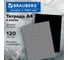 Бизнес-тетрадь BRAUBERG Minimal Classic А4, 120л, гребень, клетка, матовая ламинация, 405640 2