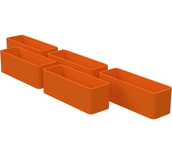 Держатель универсальный пластиковый ООО Металекс Metalex ТИП 1 5 шт., оранжевый 301038