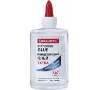 Канцелярский клей BRAUBERG EXTRA 150 мл, с дозатором 228406