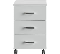 Тумба мобильная с ящиками МЕДИЦИНОФФ белая MZ1-T1Б-1Б-3