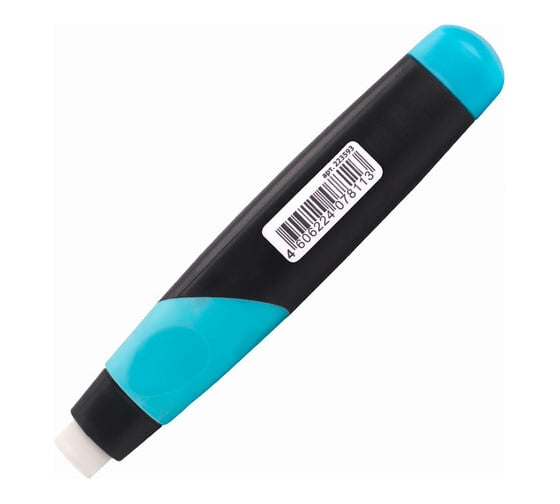 Ластик BRAUBERG Blaster 112х21х24 мм, белый, выдвижной, термопластичная резина, держатель 223593