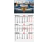 Календарь квартальный BRAUBERG 2027г 1 блок 1 гребень, бегунок, мел.бум.,, Зимняя Россия 118399 1
