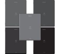 Тетради BRAUBERG ДЭК А5 96л. КОМПЛЕКТ 5 шт. скоба, клетка, SoftTouch, Ритм 404975