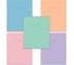 Тетради BRAUBERG ДЭК А5 96л. КОМПЛЕКТ 5 шт. скоба, клетка, матовая ламинация, Minimal Pastel 404977 1