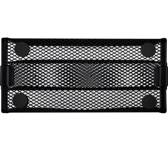 Металлическая подставка для бумаг и писем BRAUBERG Germanium 3 секции, 122x173x83 мм, черная 231946